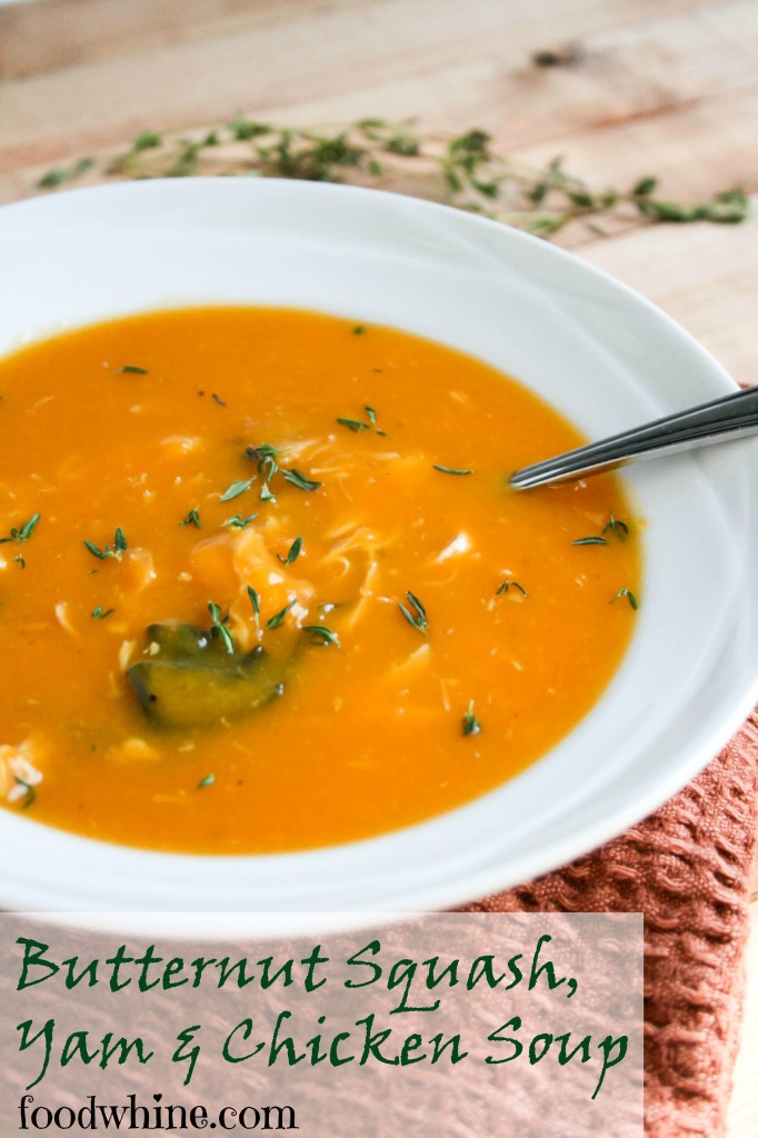 Butternut Squash, Yam and Chicken Soup