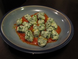 Ricotta and Spinach Gnocchi