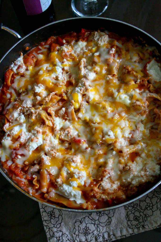 Skillet Lasagna- all the great taste without the hassle