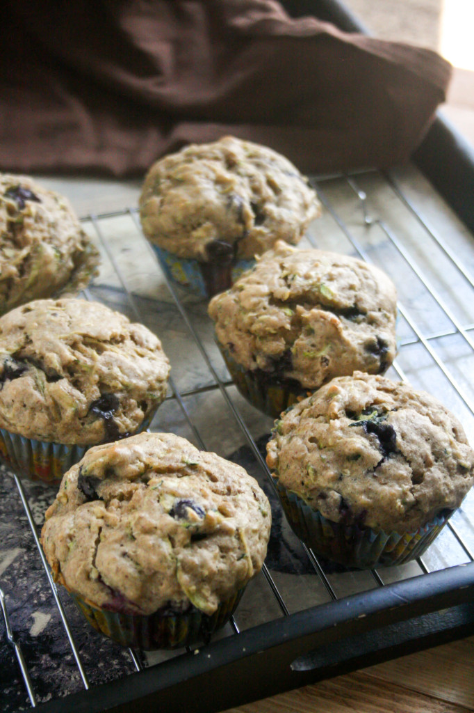 Zucchini Blueberry Muffins