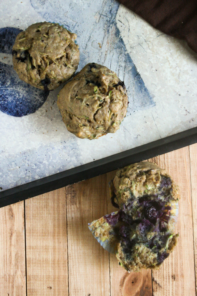 Zucchini Blueberry Muffins