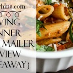 Saving Dinner Menu Mailer Review {Giveaway}