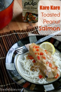 Kare Kare Toasted Peanut Salmon {Pulo Cuisine Giveaway}