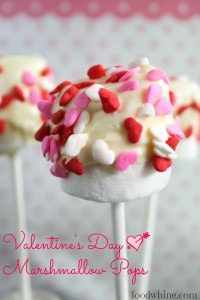 Marshmallow Pops for Valentine's Day