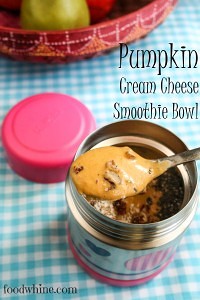 Pumpkin Cream Cheese Smoothie Bowl