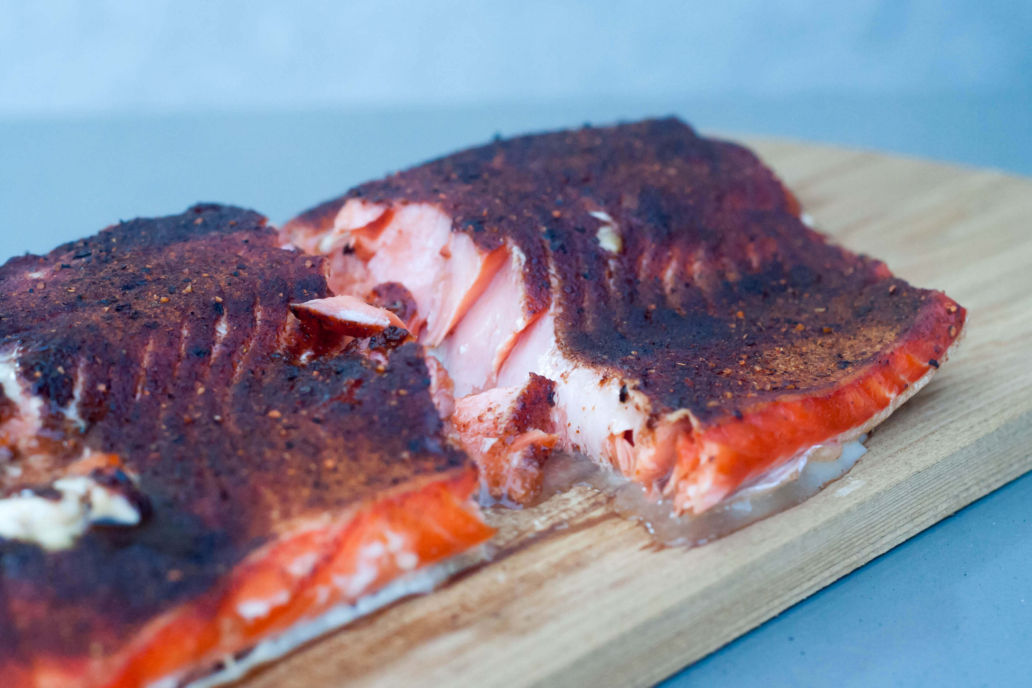 Cedar Plank Salmon with Moroccan Spice Rub